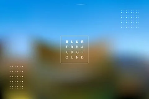 Abstract vector blurred background with dotted elements and text Illustrazione stock