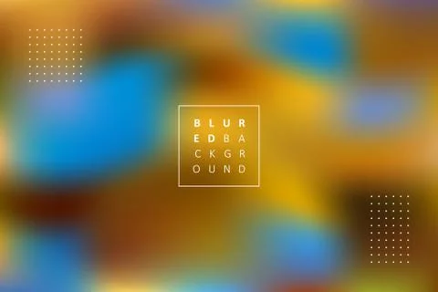 Abstract vector blurred background with dotted elements and text Illustrazione stock