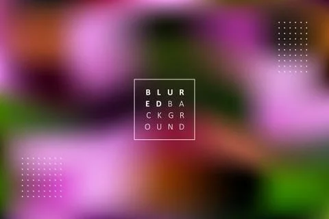 Abstract vector blurred background with dotted elements and text Ilustración de archivo