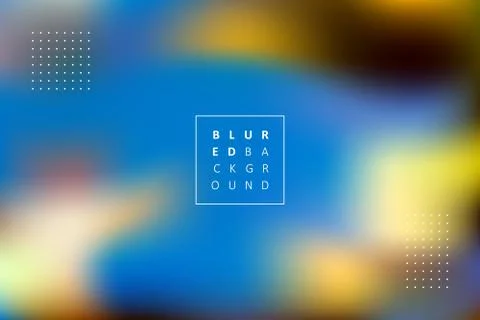 Abstract vector blurred background with dotted elements and text Illustrazione stock