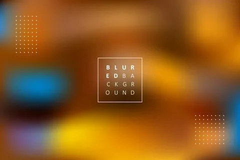 Abstract vector blurred background with dotted elements and text Illustrazione stock