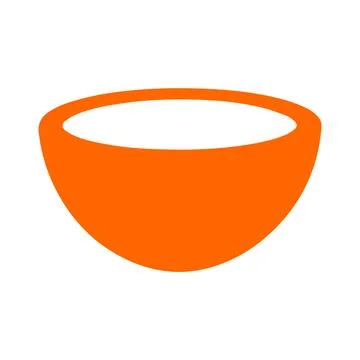 Abstract Vector Bowl Icon or Logo Design Template Stock Illustration