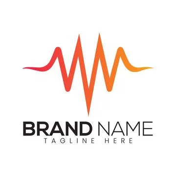 Abstract Vector Brand Icon or Logo Design Template Stock Illustration