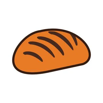 Abstract Vector bread roll Icon or Logo Design Template Stock Illustration