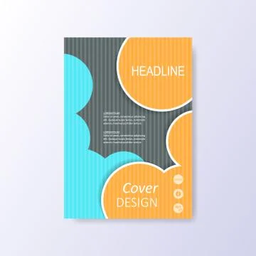 Abstract vector brochure design Illustrazione stock