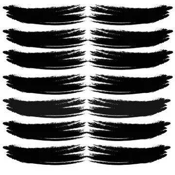 Abstract vector brush stroke on white background Stock Illustration