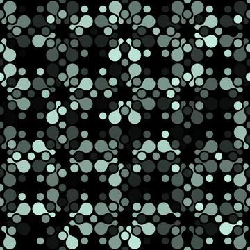 Abstract vector bubbles ornament background. Bathroom, toilet, kitchen tile Stock Illustration