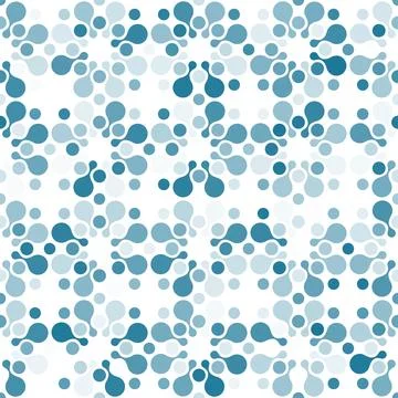 Abstract vector bubbles ornament background. Bathroom, toilet, kitchen tile Stock Illustration