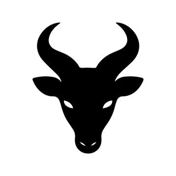 Abstract Vector Bull Head Icon or Logo Design Template Stock Illustration