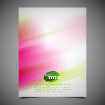 Abstract vector business brochure template. colorful background Stock Illustration