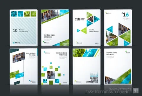 Abstract vector business template. Brochure layout, cover modern Stock Illustration