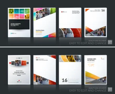 Abstract vector business template. Brochure layout, cover modern Stock Illustration