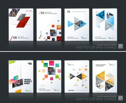 Abstract vector business template. Brochure layout, cover modern Stock Illustration