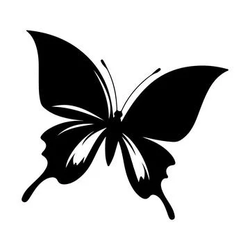 Abstract Vector Butterfly Flying Icon or Logo Design Template Stock Illustration