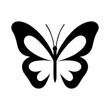 Abstract Vector Butterfly Icon or Logo Design Template Stock Illustration