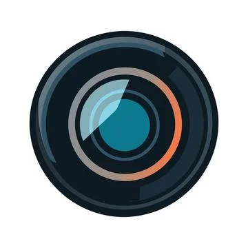 Abstract Vector camera lens Icon or Logo Design Template 스톡 일러스트