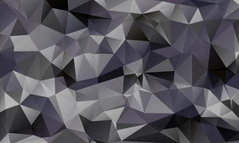 Abstract Vector Camouflage gray and black Background Made of Geometric Triang Ilustração Stock