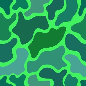 Abstract vector chaotic spotted seamless pattern Stock Illustration