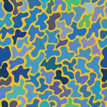 Abstract vector chaotic spotted seamless pattern Stock-Illustration