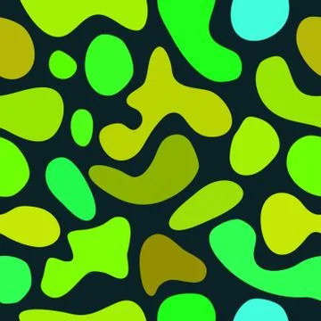 Abstract vector chaotic spotted seamless pattern Stock Illustration