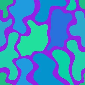 Abstract vector chaotic spotted seamless pattern Stock Illustration