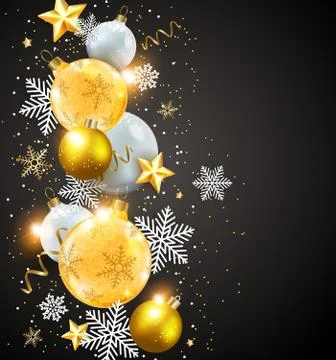 Abstract vector Christmas card Stock Illustration