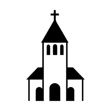 Abstract Vector Church Icon or Logo Design Template 스톡 일러스트