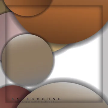 Abstract vector circle background with color stone and brick gradient and sha Illustrazione stock