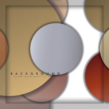 Abstract vector circle background with color stone and brick gradient and sha イラスト素材