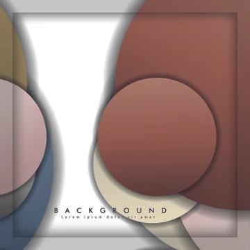 Abstract vector circle background with color stone and brick gradient and sha イラスト素材