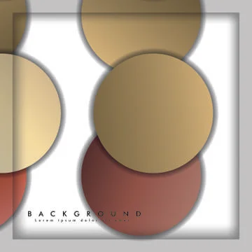 Abstract vector circle background with color stone and brick gradient and sha イラスト素材