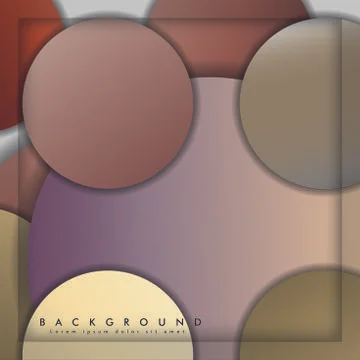 Abstract vector circle background with color stone and brick gradient and sha イラスト素材