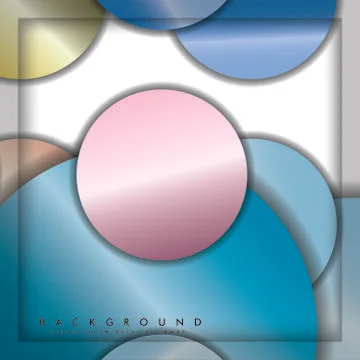Abstract vector circle background with color gems and jewels gradient and sha Ilustración de archivo
