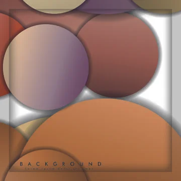 Abstract vector circle background with color stone and brick gradient and sha Illustrazione stock