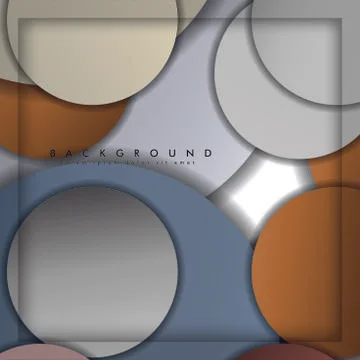 Abstract vector circle background with color stone and brick gradient and sha イラスト素材