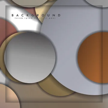 Abstract vector circle background with color stone and brick gradient and sha イラスト素材