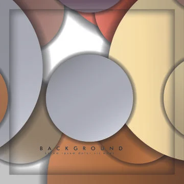 Abstract vector circle background with color stone and brick gradient and sha イラスト素材