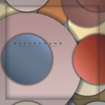 Abstract vector circle background with color stone and brick gradient and sha イラスト素材