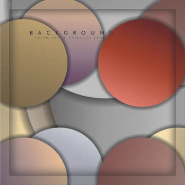 Abstract vector circle background with color stone and brick gradient and sha イラスト素材