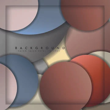 Abstract vector circle background with color stone and brick gradient and sha イラスト素材