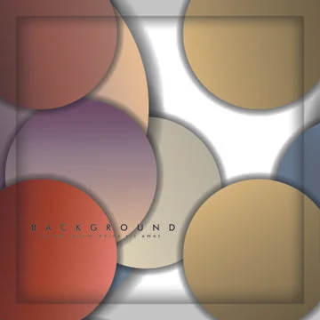 Abstract vector circle background with color stone and brick gradient and sha イラスト素材