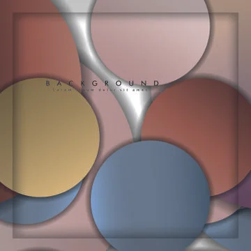 Abstract vector circle background with color stone and brick gradient and sha イラスト素材