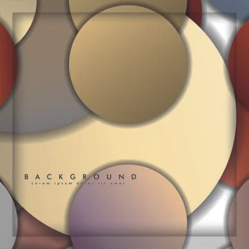 Abstract vector circle background with color stone and brick gradient and sha イラスト素材