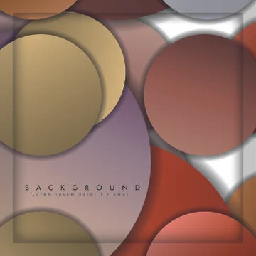Abstract vector circle background with color stone and brick gradient and sha イラスト素材