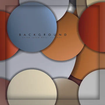 Abstract vector circle background with color stone and brick gradient and sha イラスト素材