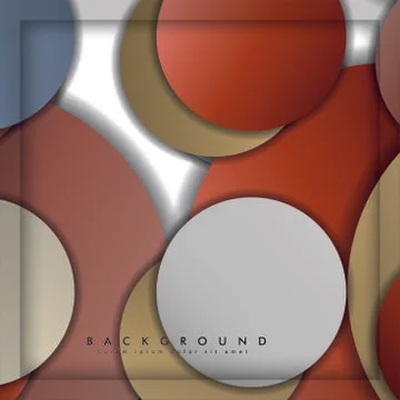 Abstract vector circle background with color stone and brick gradient and sha イラスト素材