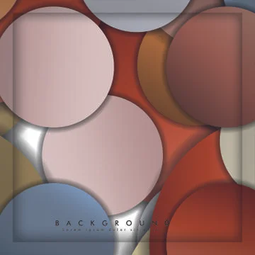 Abstract vector circle background with color stone and brick gradient and sha イラスト素材
