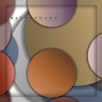 Abstract vector circle background with color stone and brick gradient and sha Illustrazione stock