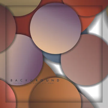 Abstract vector circle background with color stone and brick gradient and sha イラスト素材