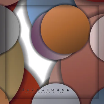Abstract vector circle background with color stone and brick gradient and sha イラスト素材